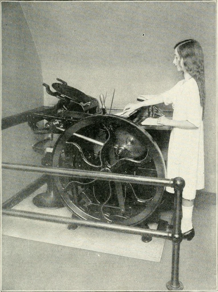 An illustration from The school printshop, 1919, leaf 78