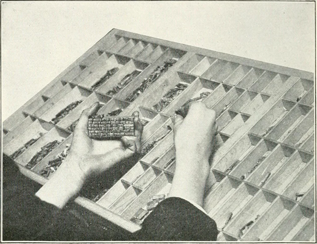 An illustration from The school printshop, 1919, leaf 83
