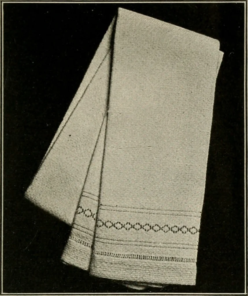 An illustration from School sewing based on home problems, 1916, leaf 100