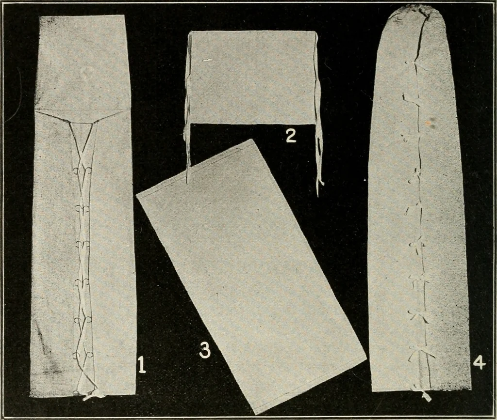 An illustration from School sewing based on home problems, 1916, leaf 129