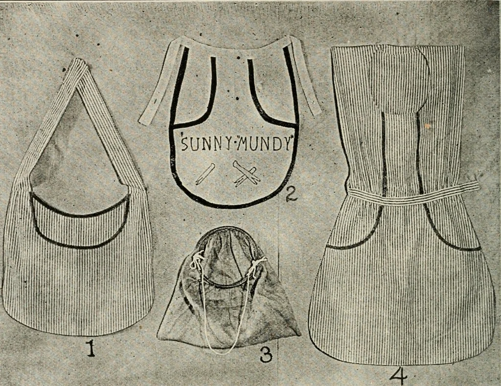 An illustration from School sewing based on home problems, 1916, leaf 133