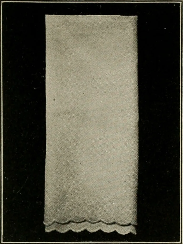 An illustration from School sewing based on home problems, 1916, leaf 136