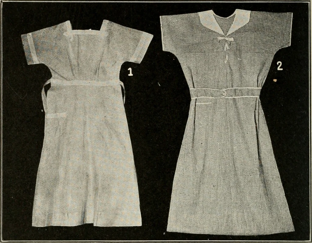 An illustration from School sewing based on home problems, 1916, leaf 185