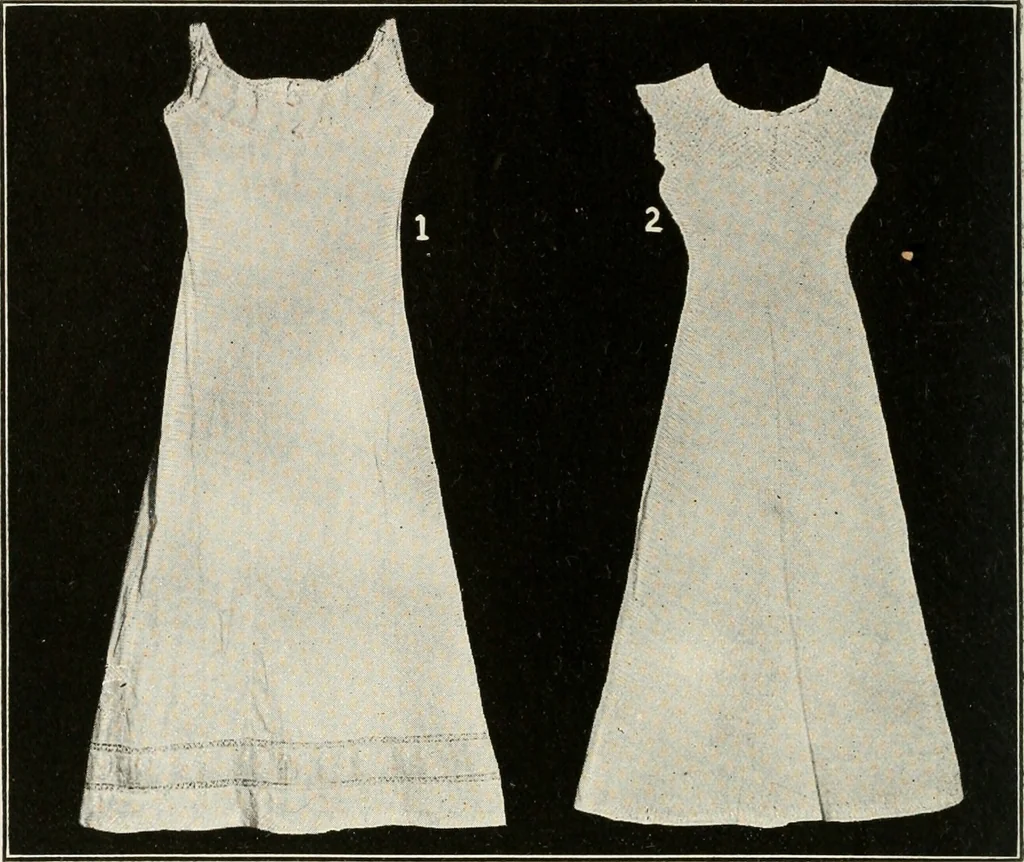 An illustration from School sewing based on home problems, 1916, leaf 217