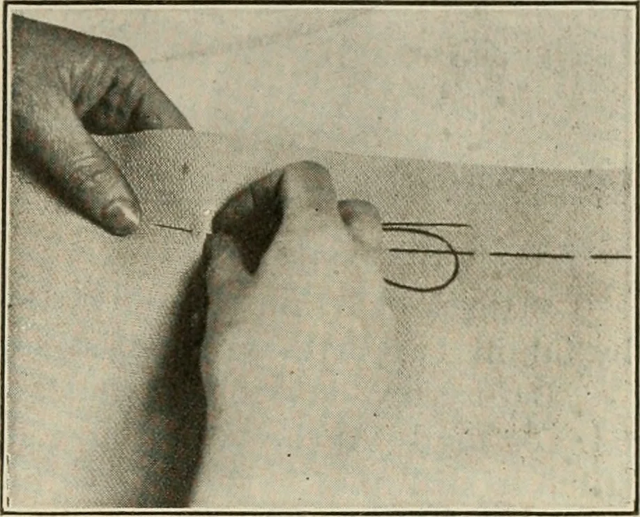 An illustration from School sewing based on home problems, 1916, leaf 312