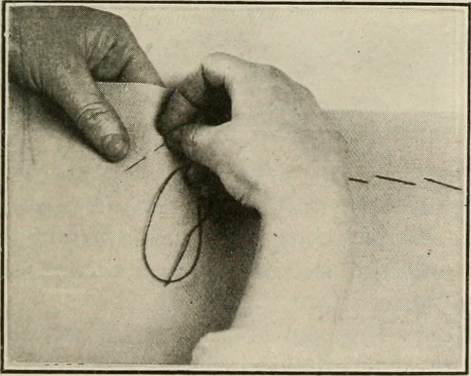 An illustration from School sewing based on home problems, 1916, leaf 312