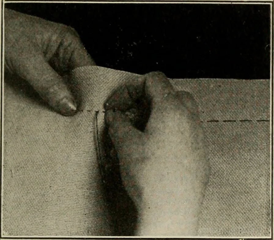 An illustration from School sewing based on home problems, 1916, leaf 314