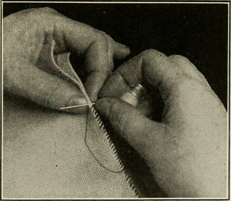 An illustration from School sewing based on home problems, 1916, leaf 314
