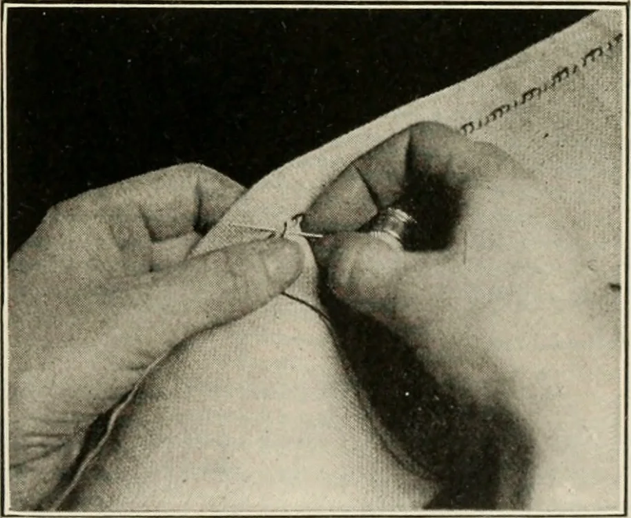An illustration from School sewing based on home problems, 1916, leaf 316