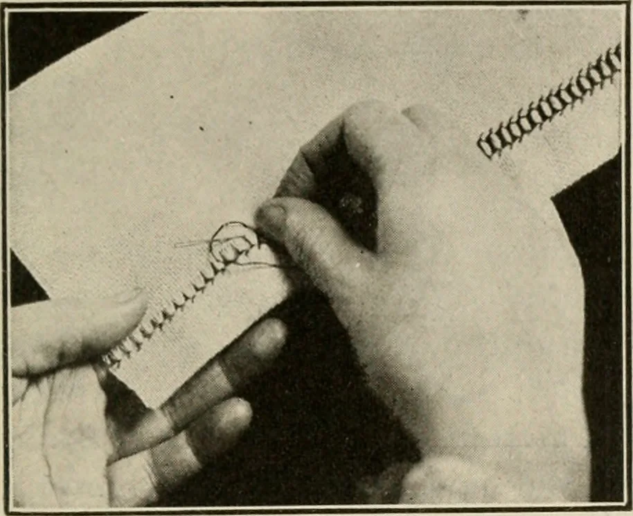 An illustration from School sewing based on home problems, 1916, leaf 318