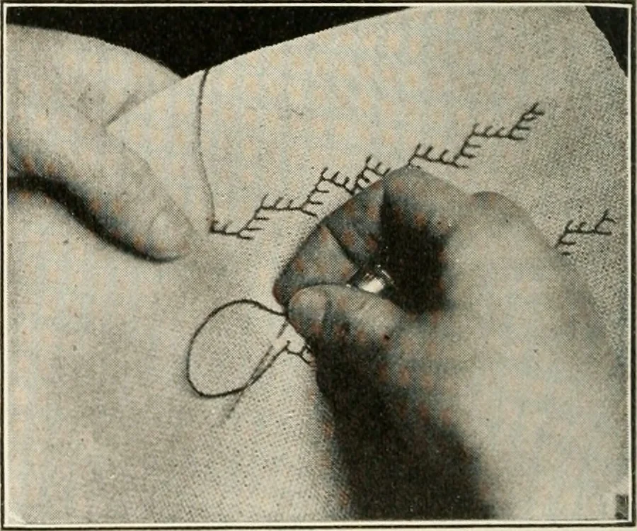 An illustration from School sewing based on home problems, 1916, leaf 321