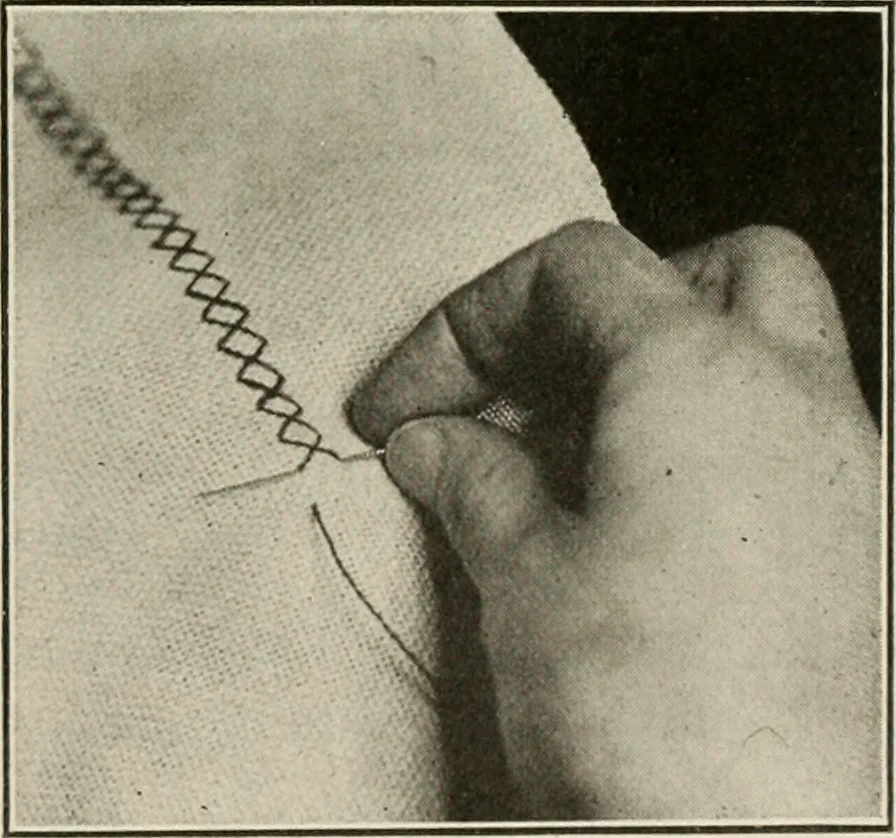 An illustration from School sewing based on home problems, 1916, leaf 322