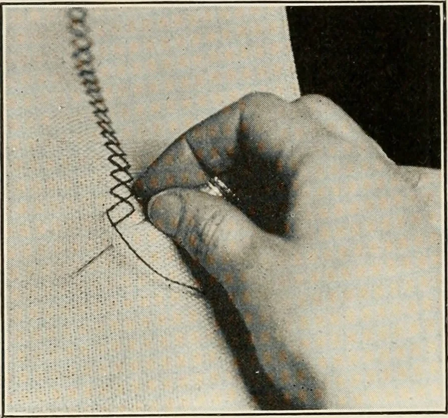 An illustration from School sewing based on home problems, 1916, leaf 323