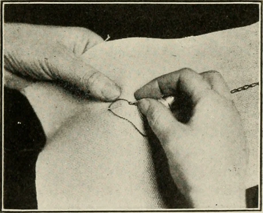 An illustration from School sewing based on home problems, 1916, leaf 324