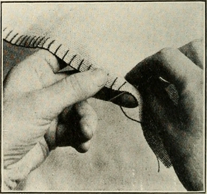 An illustration from School sewing based on home problems, 1916, leaf 325