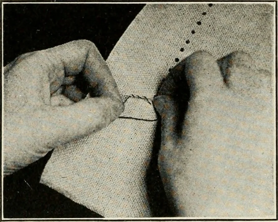 An illustration from School sewing based on home problems, 1916, leaf 327
