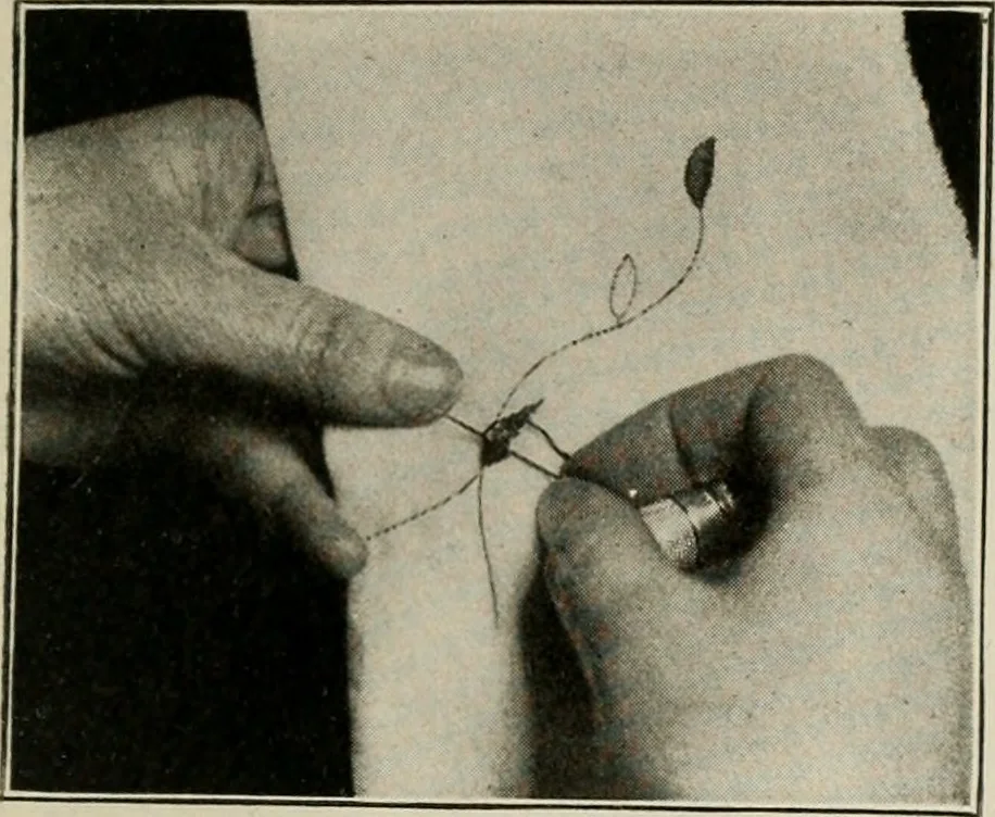An illustration from School sewing based on home problems, 1916, leaf 328