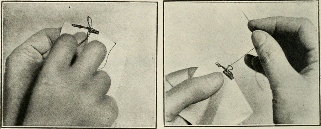 An illustration from School sewing based on home problems, 1916, leaf 335