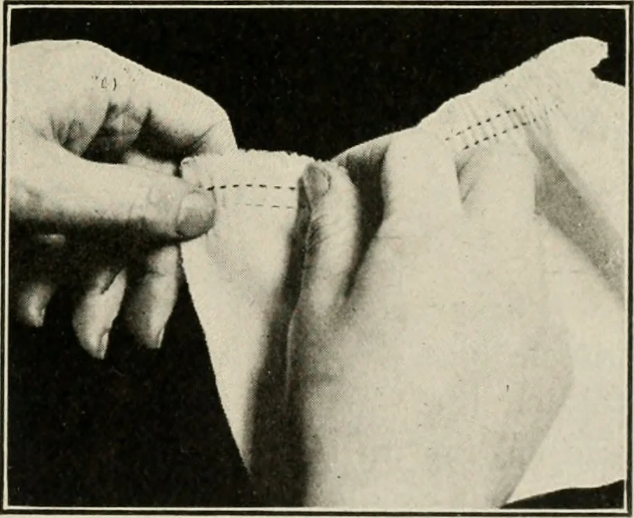 An illustration from School sewing based on home problems, 1916, leaf 340