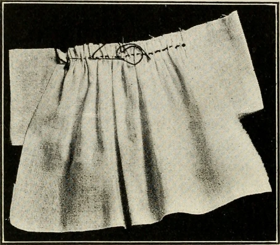 An illustration from School sewing based on home problems, 1916, leaf 341