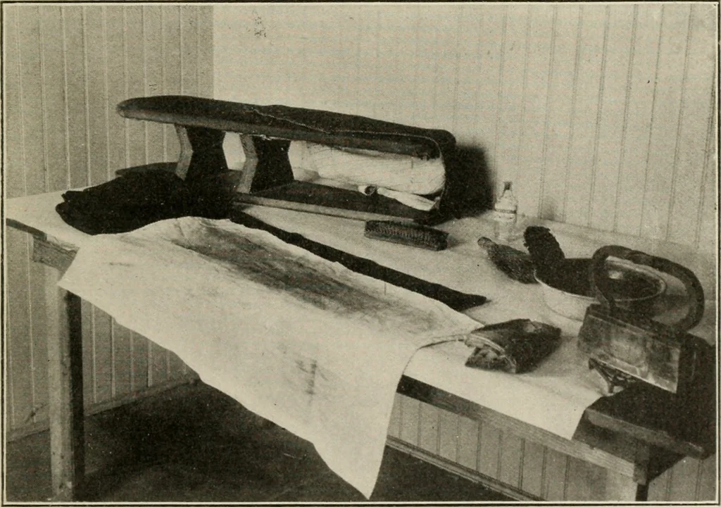 An illustration from School sewing based on home problems, 1916, leaf 372