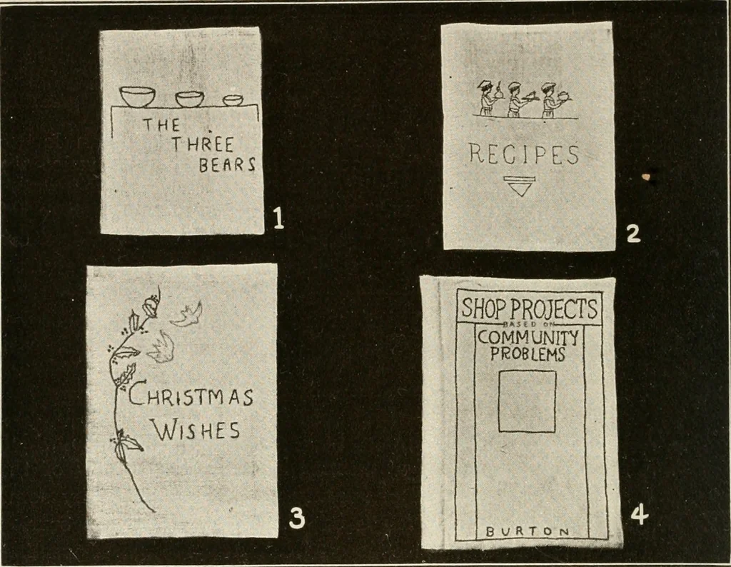 An illustration from School sewing based on home problems, 1916, leaf 49