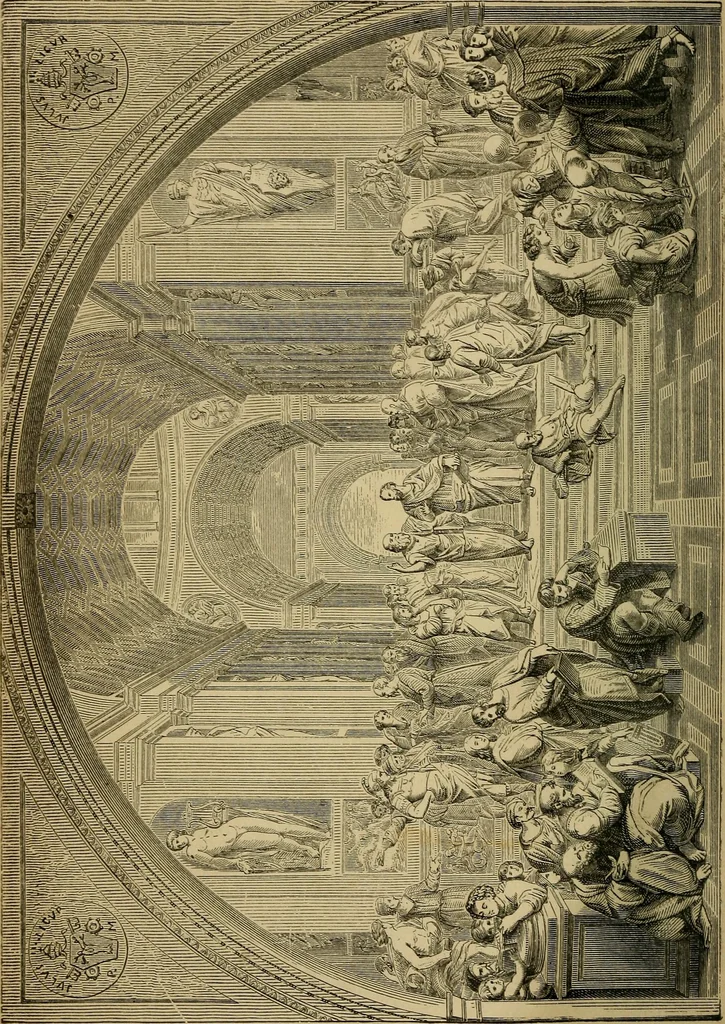 An illustration from Schools and masters of paintings : with an appendix on the principal galleries of Europe, 1888, leaf 5