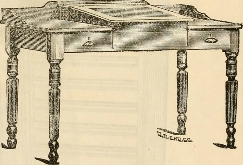 An illustration from School supplies., 1890, leaf 21