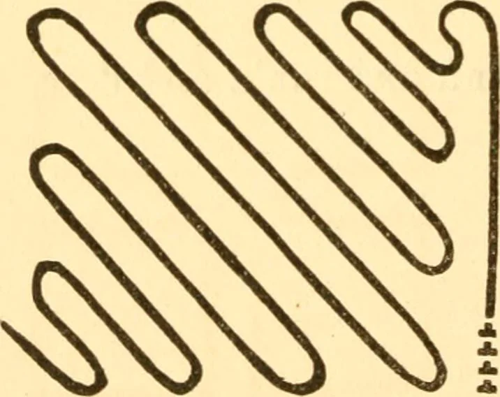 An illustration from School tactics and maze running, 1916, leaf 75