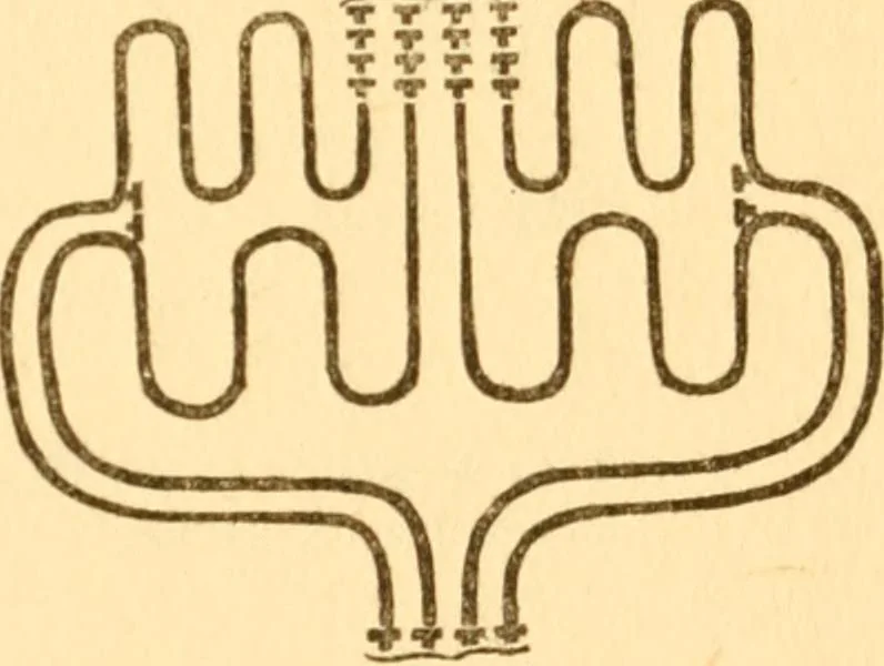 An illustration from School tactics and maze running, 1916, leaf 78