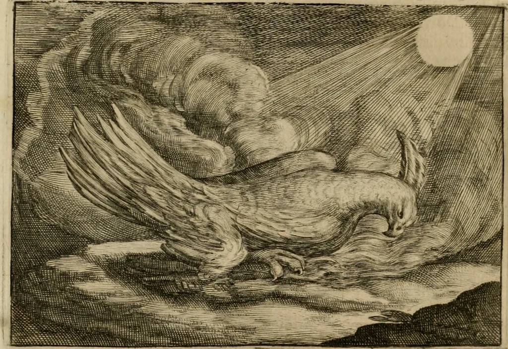 An illustration from Emblemata Florentii Schoonhovii I.C. Goudani, partim moralia, partim etiam civilia. Cum latiori eorundem ejusdem auctoris interpretatione. Accedunt et alia quaedam poëmatia in alijs poëmatum suorum libris non contenta, 1618, leaf 149