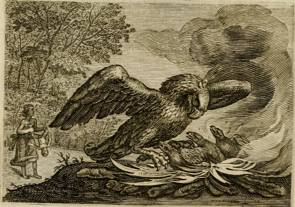An illustration from Emblemata Florentii Schoonhovii I.C. Goudani, partim moralia, partim etiam civilia. Cum latiori eorundem ejusdem auctoris interpretatione. Accedunt et alia quaedam poëmatia in alijs poëmatum suorum libris non contenta, 1618, leaf 165