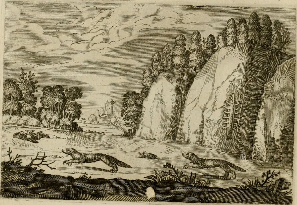 An illustration from Emblemata Florentii Schoonhovii I.C. Goudani, partim moralia, partim etiam civilia. Cum latiori eorundem ejusdem auctoris interpretatione. Accedunt et alia quaedam poëmatia in alijs poëmatum suorum libris non contenta, 1618, leaf 173