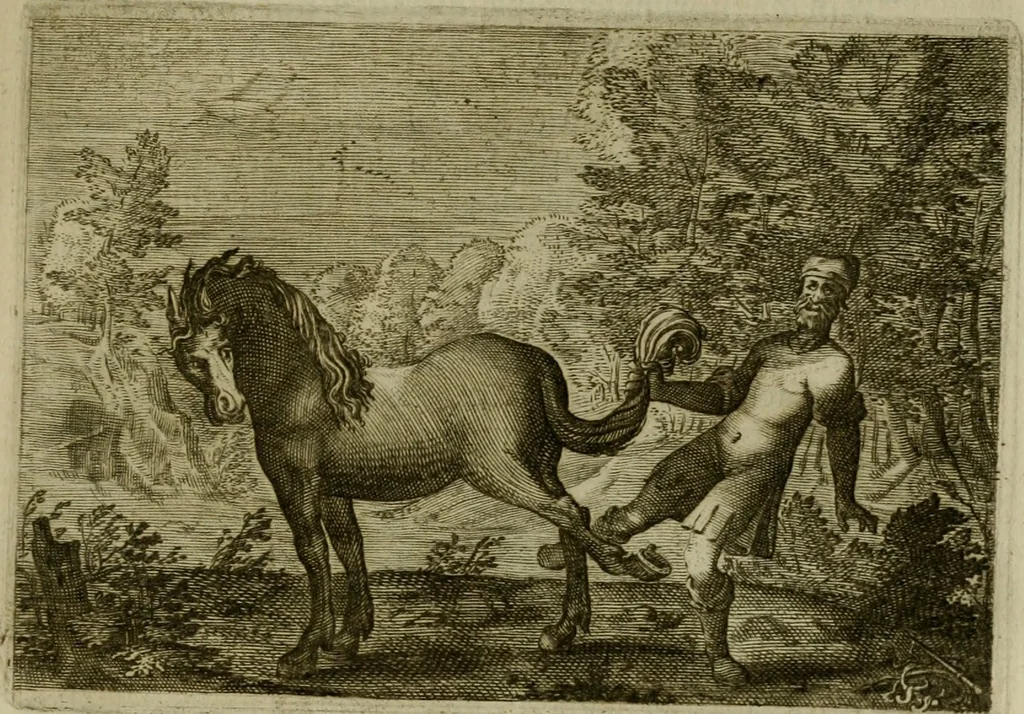 An illustration from Emblemata Florentii Schoonhovii I.C. Goudani, partim moralia, partim etiam civilia. Cum latiori eorundem ejusdem auctoris interpretatione. Accedunt et alia quaedam poëmatia in alijs poëmatum suorum libris non contenta, 1618, leaf 186
