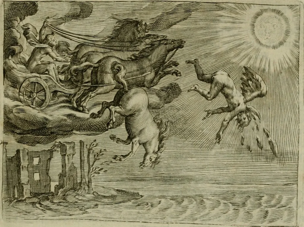 An illustration from Emblemata Florentii Schoonhovii I.C. Goudani, partim moralia, partim etiam civilia. Cum latiori eorundem ejusdem auctoris interpretatione. Accedunt et alia quaedam poëmatia in alijs poëmatum suorum libris non contenta, 1618, leaf 24