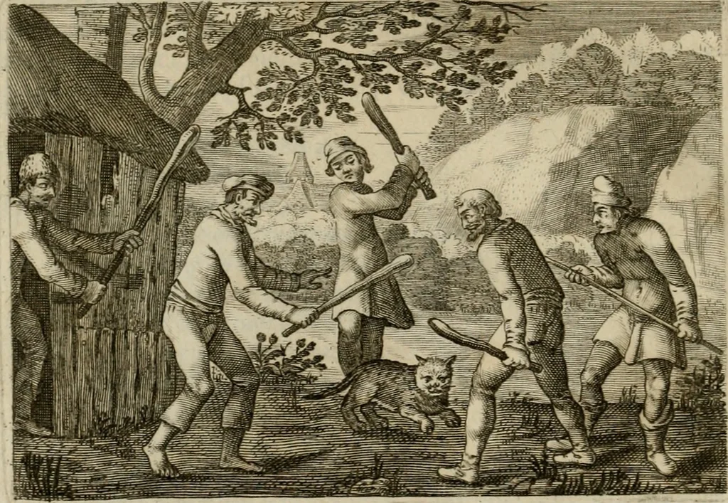 An illustration from Emblemata Florentii Schoonhovii I.C. Goudani, partim moralia, partim etiam civilia. Cum latiori eorundem ejusdem auctoris interpretatione. Accedunt et alia quaedam poëmatia in alijs poëmatum suorum libris non contenta, 1618, leaf 47
