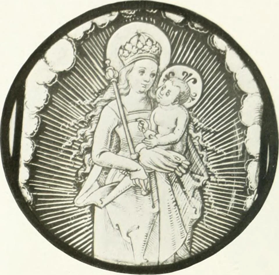An illustration from Schwäbische Glasmalerei, 1912, leaf 107