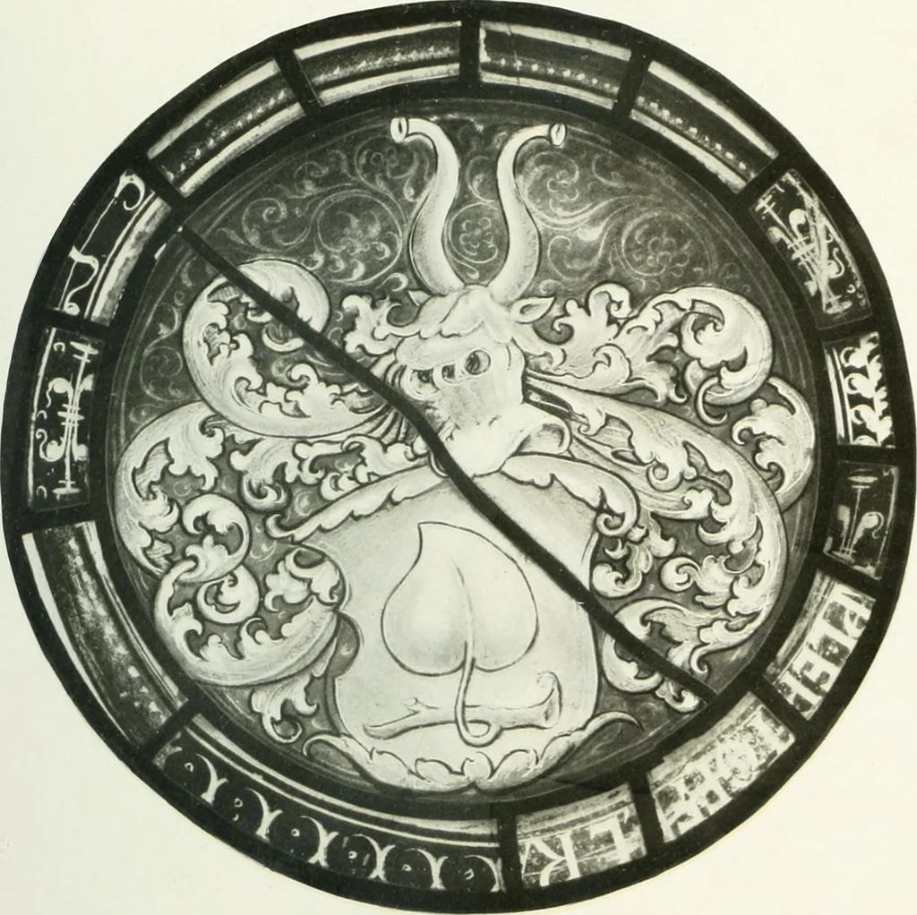 An illustration from Schwäbische Glasmalerei, 1912, leaf 108