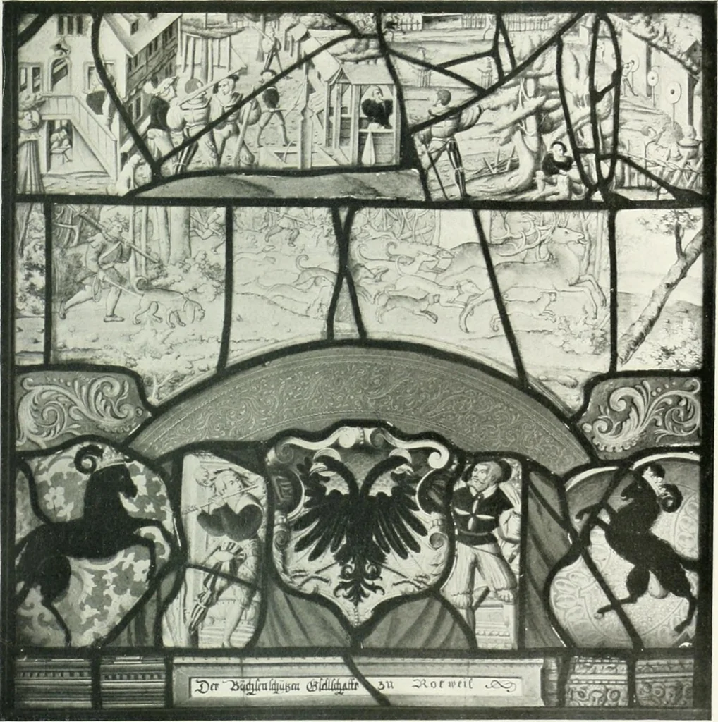 An illustration from Schwäbische Glasmalerei, 1912, leaf 112