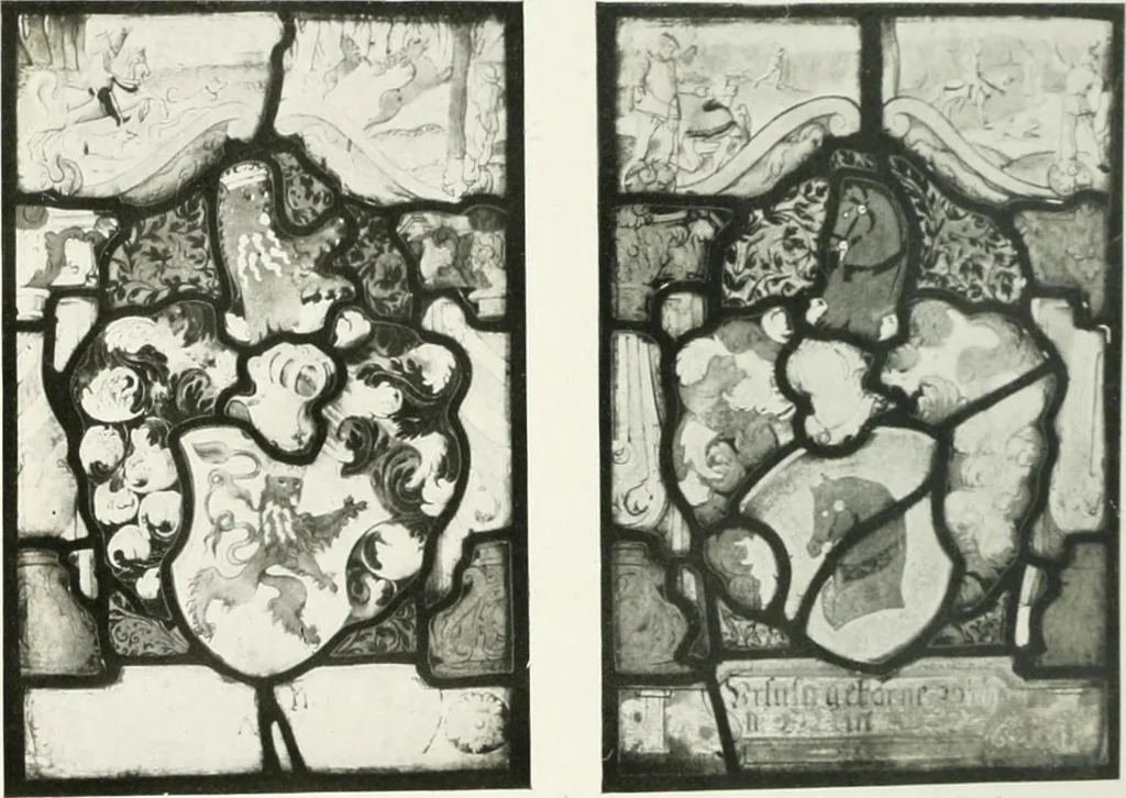 An illustration from Schwäbische Glasmalerei, 1912, leaf 121