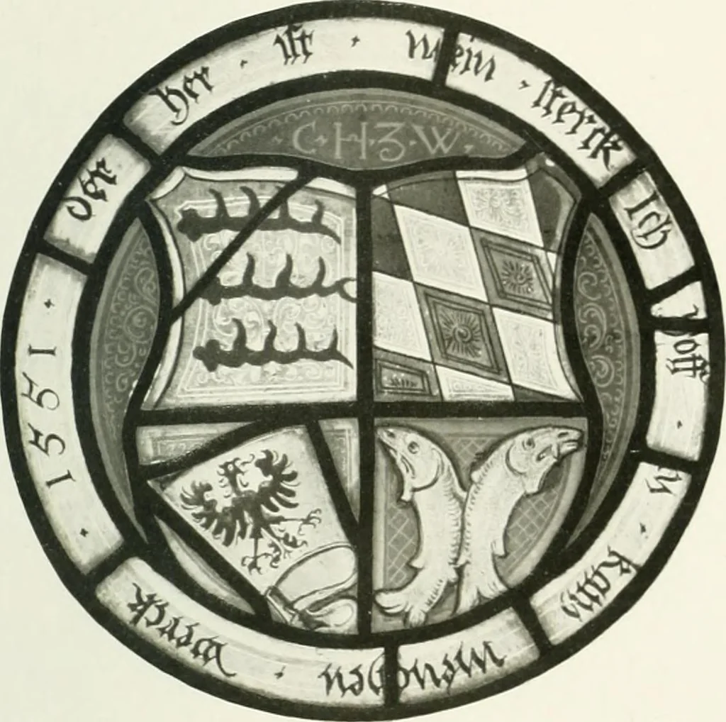 An illustration from Schwäbische Glasmalerei, 1912, leaf 124
