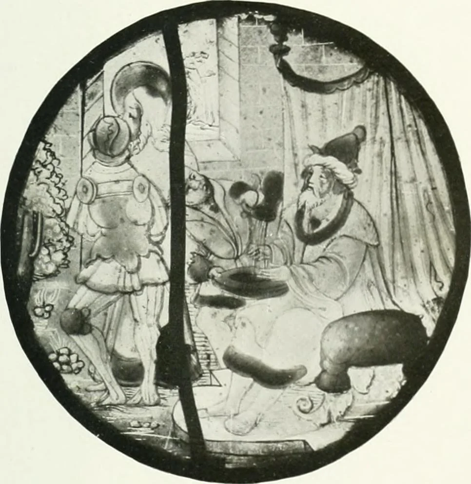 An illustration from Schwäbische Glasmalerei, 1912, leaf 126