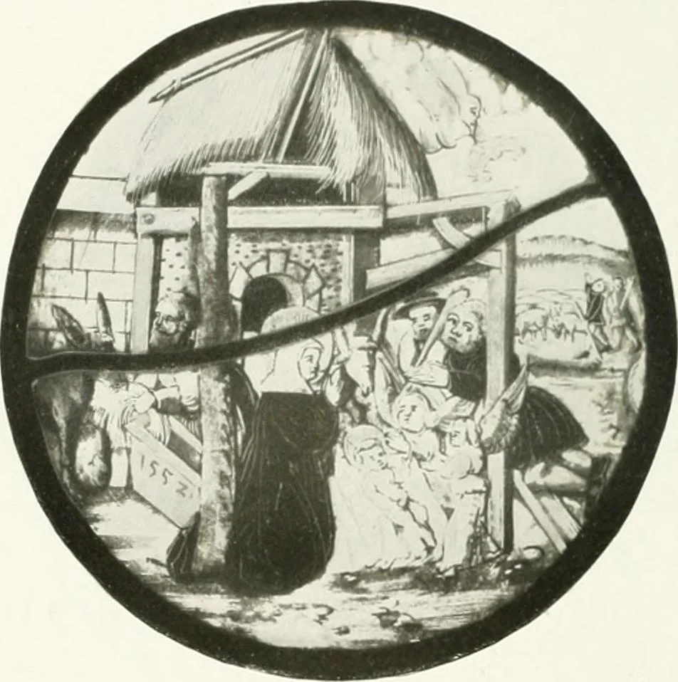 An illustration from Schwäbische Glasmalerei, 1912, leaf 127