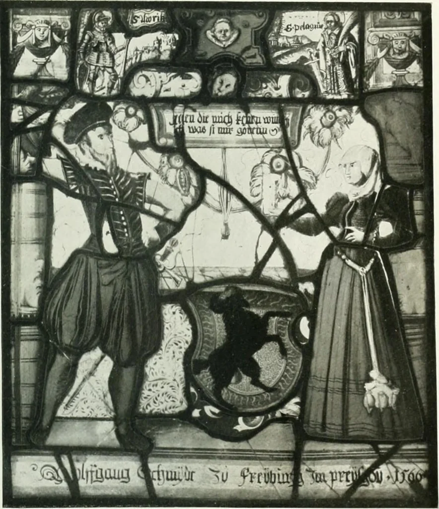 An illustration from Schwäbische Glasmalerei, 1912, leaf 128