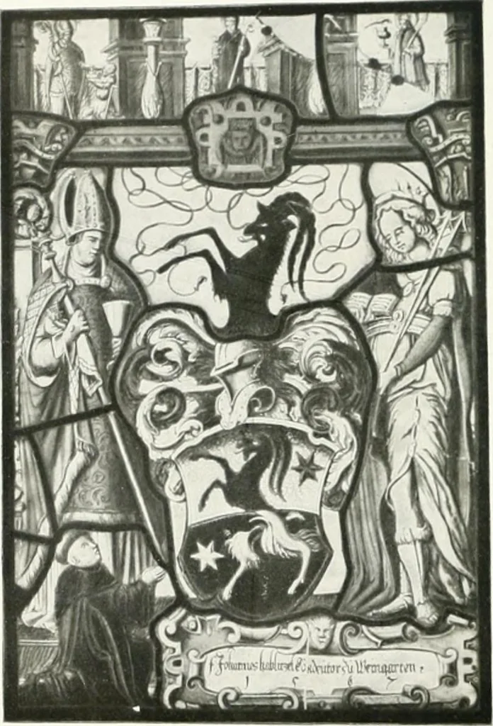 An illustration from Schwäbische Glasmalerei, 1912, leaf 129