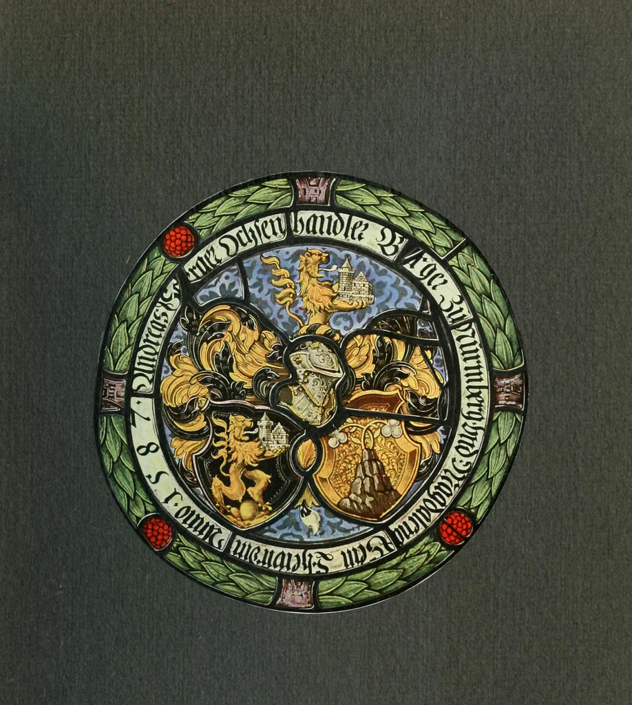 An illustration from Schwäbische Glasmalerei, 1912, leaf 132