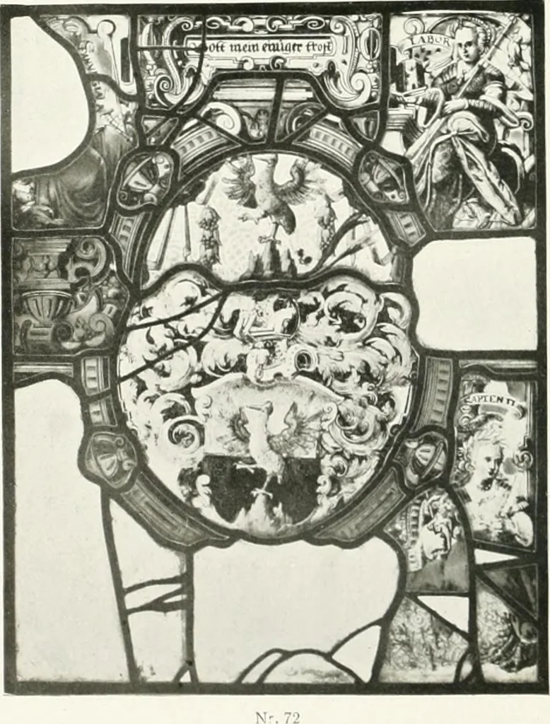 An illustration from Schwäbische Glasmalerei, 1912, leaf 135