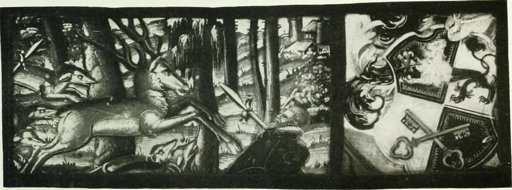 An illustration from Schwäbische Glasmalerei, 1912, leaf 136
