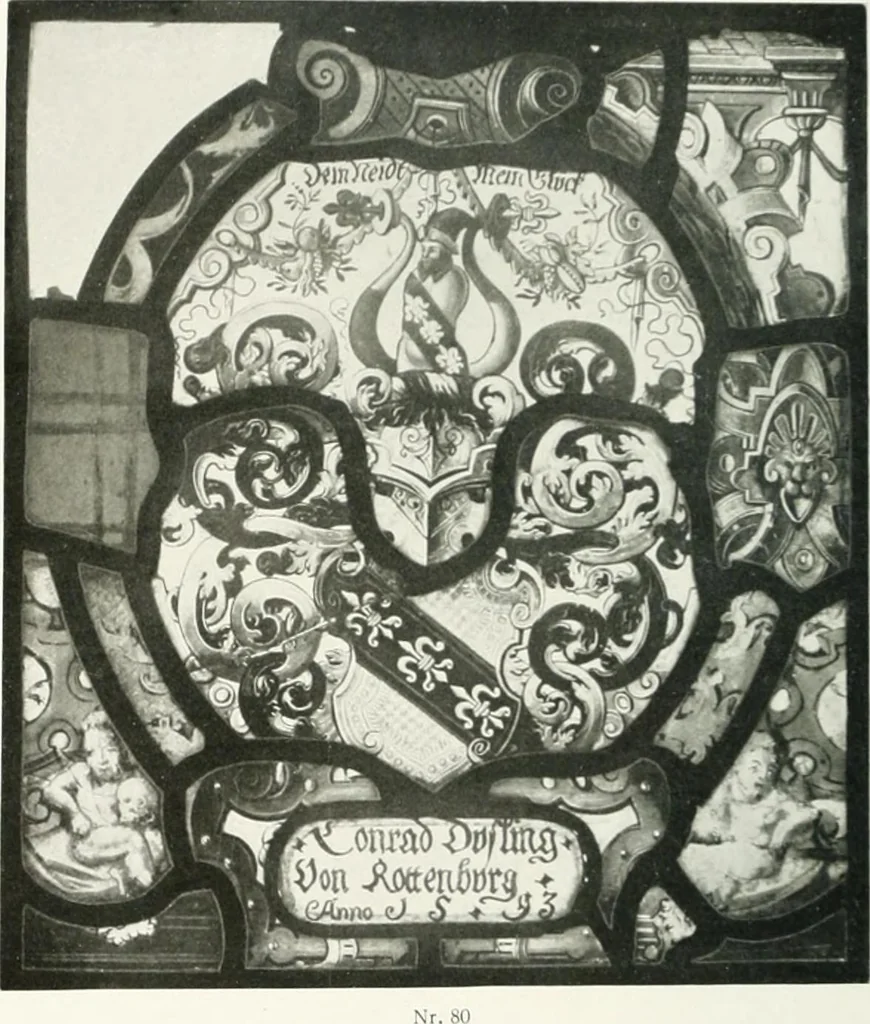 An illustration from Schwäbische Glasmalerei, 1912, leaf 143