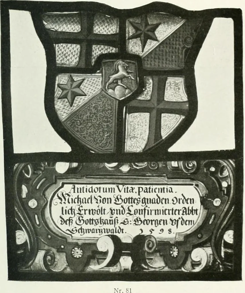An illustration from Schwäbische Glasmalerei, 1912, leaf 144